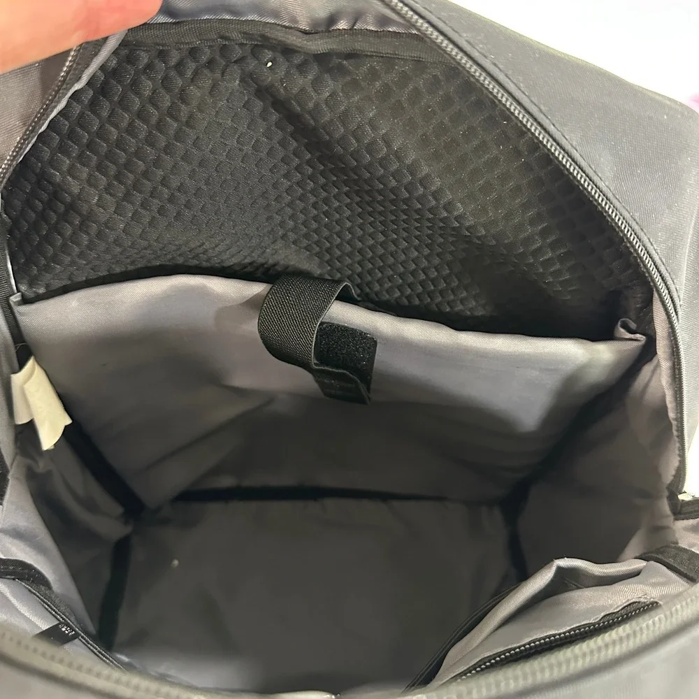 Open Story Commuter Backpack Black Nylon Laptop Bag Travel Work School Unisex
